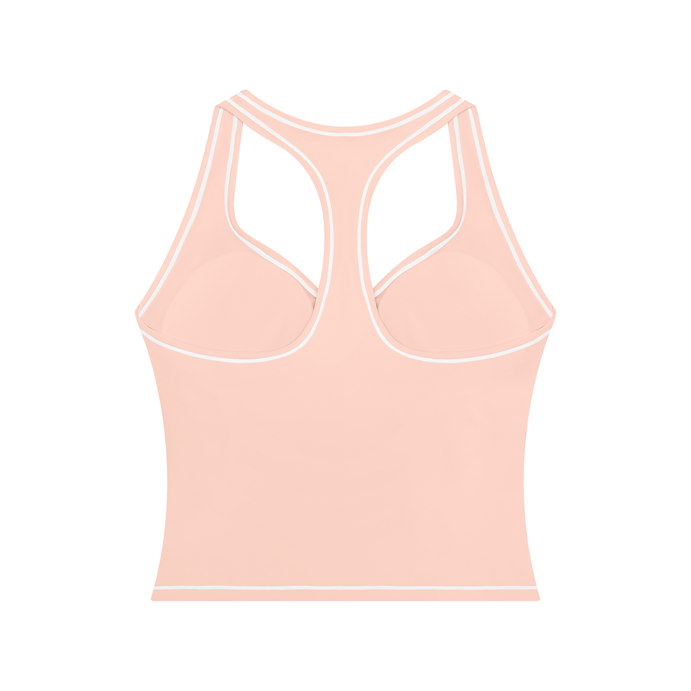 Light Pink Topstitching Yoga Tank Top