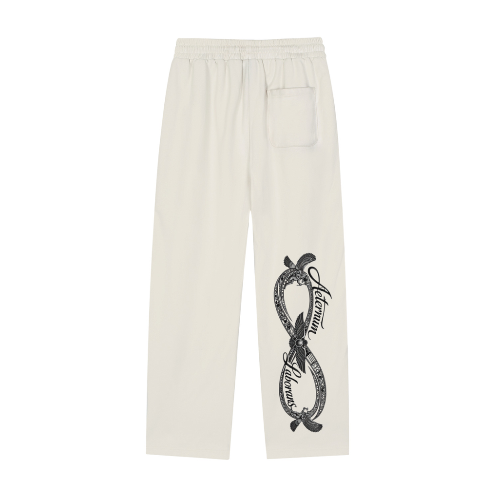 Reflection Striped Straight-Leg Sweatpants