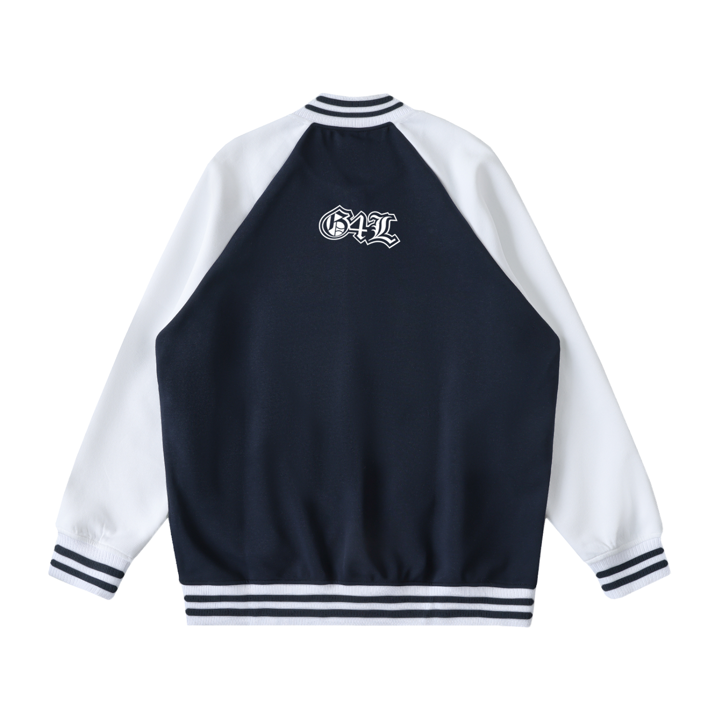 Two Tone Raglan Sleeve Varsity Jacket
