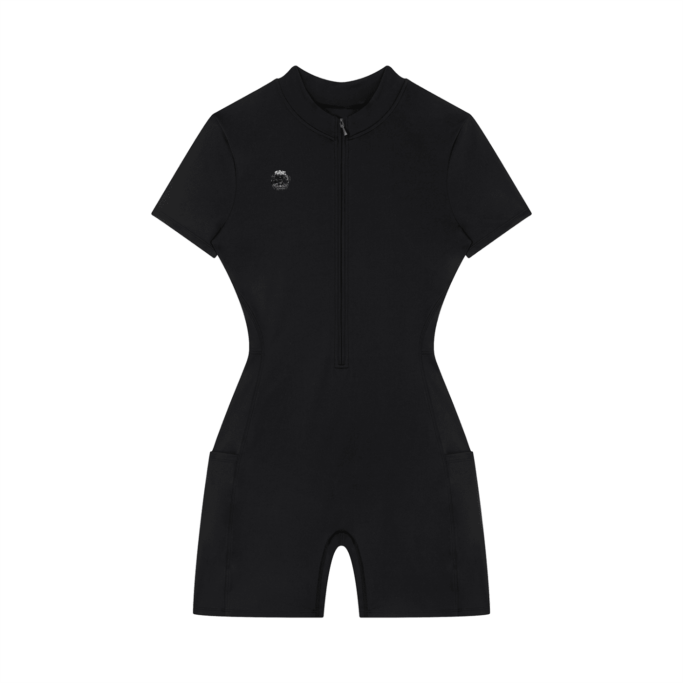 Black wetsuit on a white background