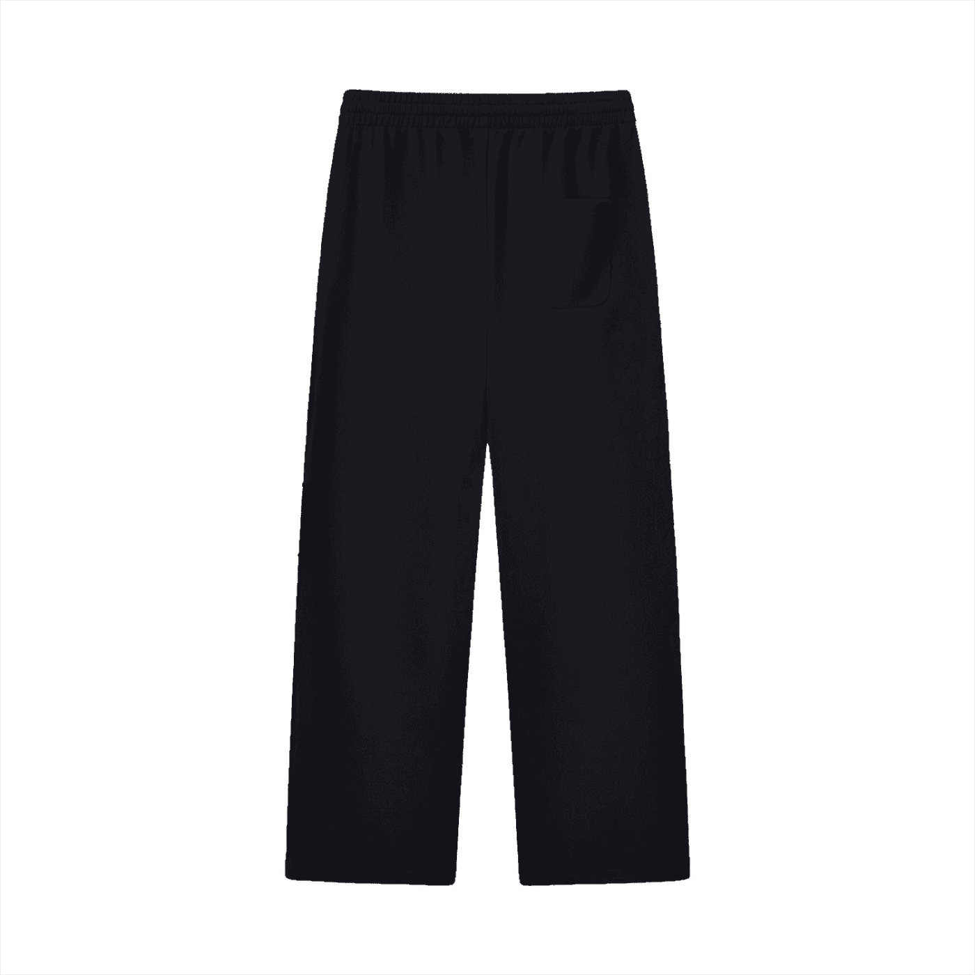 Black pants on a white background