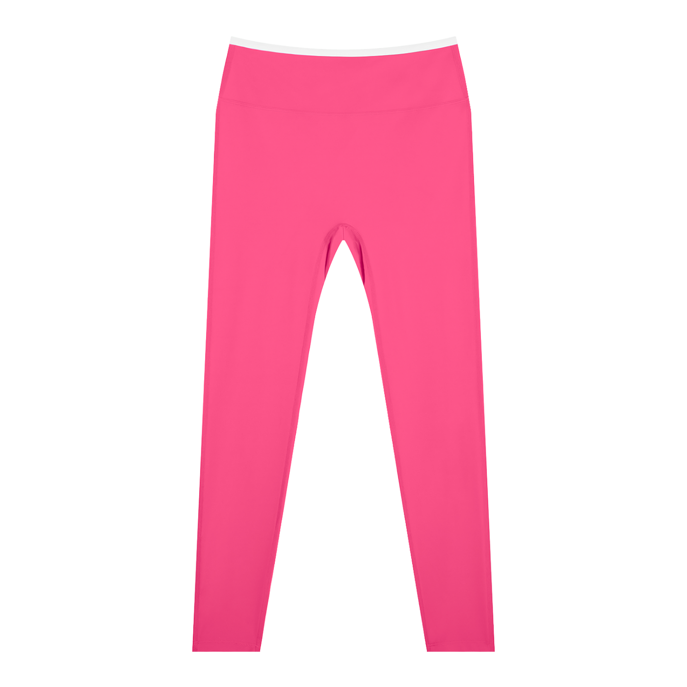Bright pink leggings on a white background