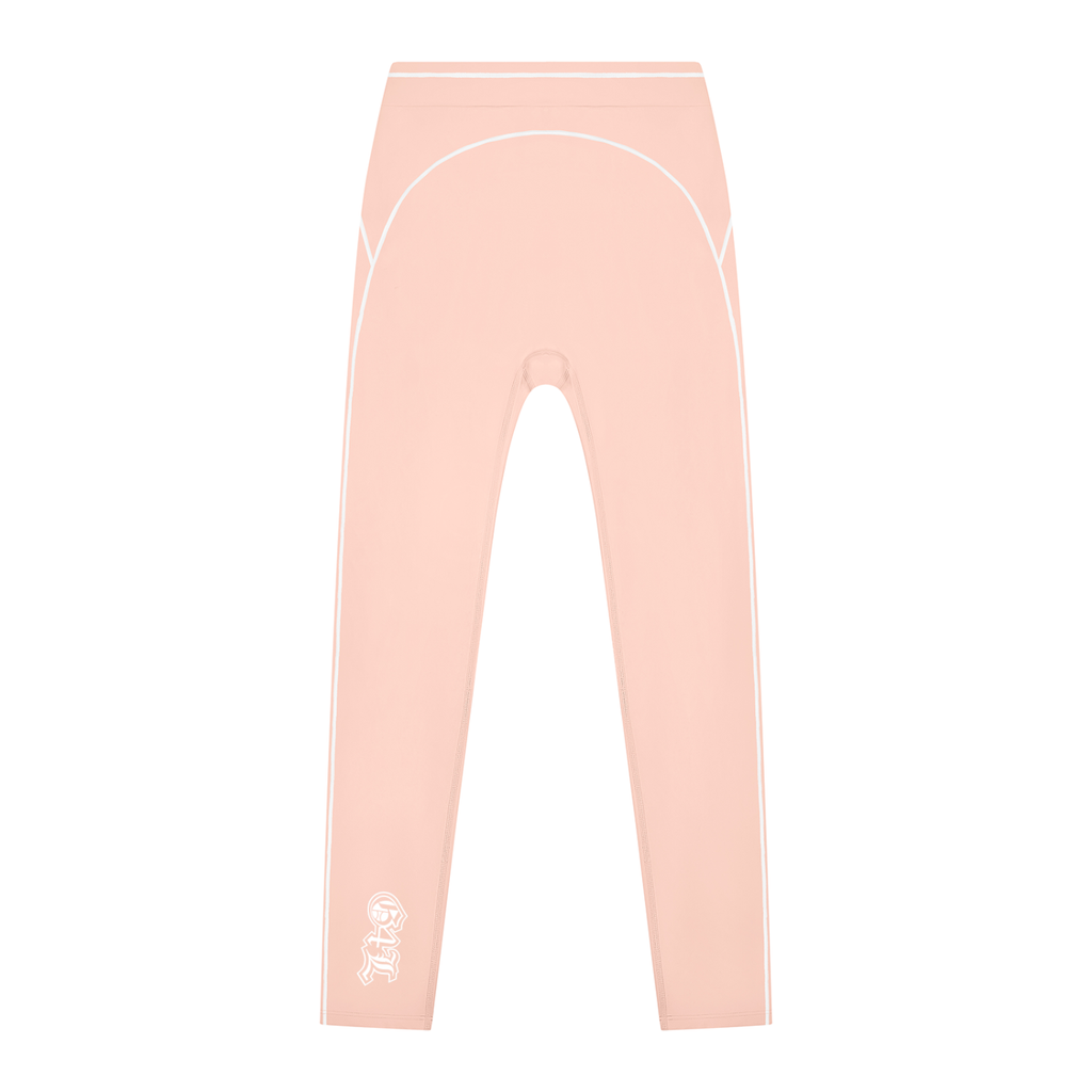 Light Pink High Rise Topstitching Leggings