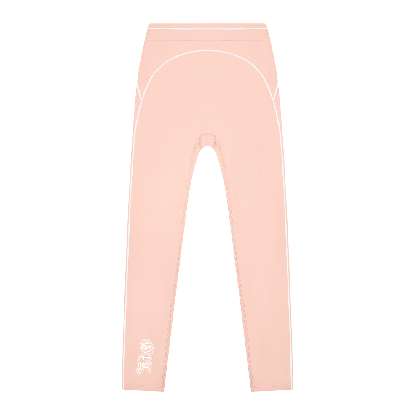 Light Pink High Rise Topstitching Leggings