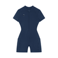 Navy blue wetsuit on a white background