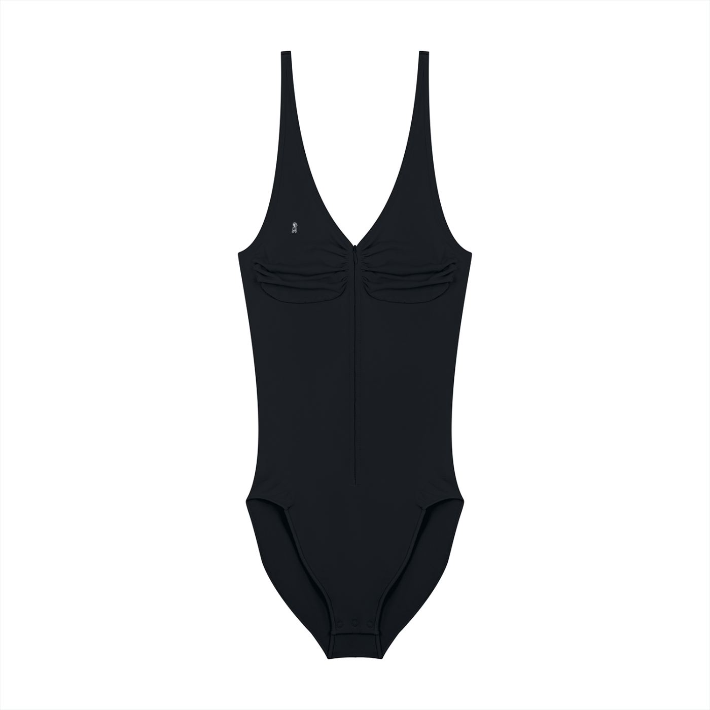 Black swimsuit on a white background