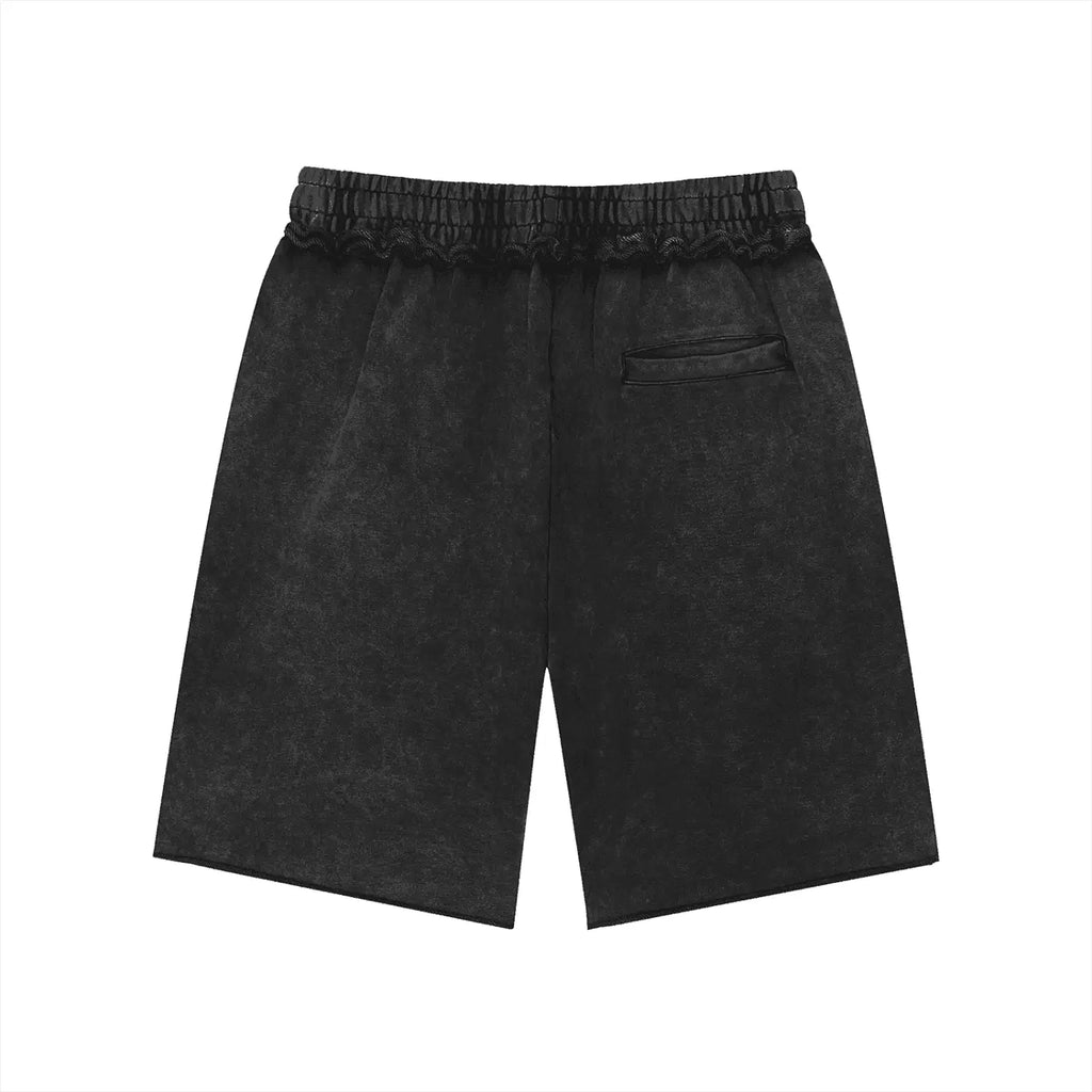 Black shorts on a white background