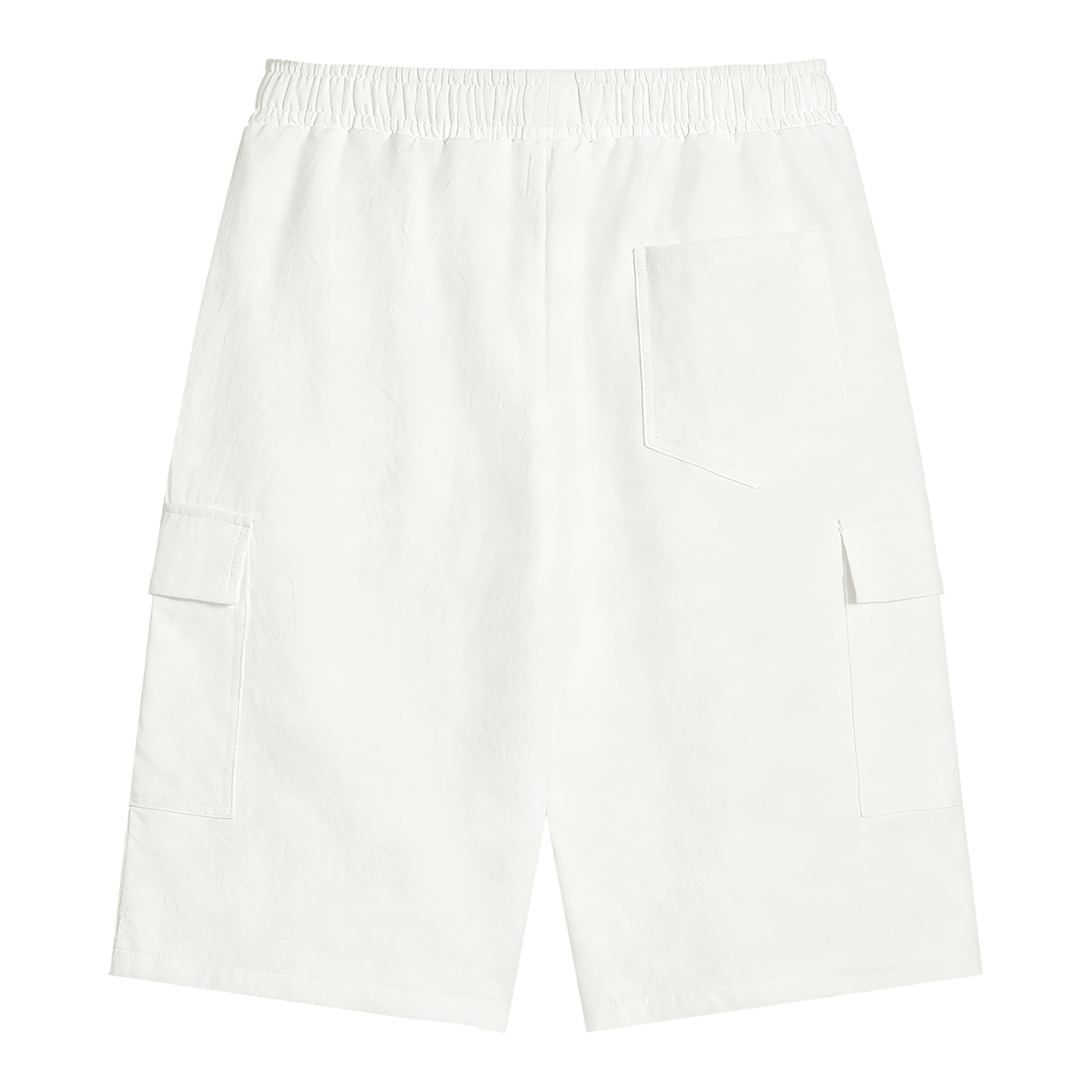 White shorts on a white background