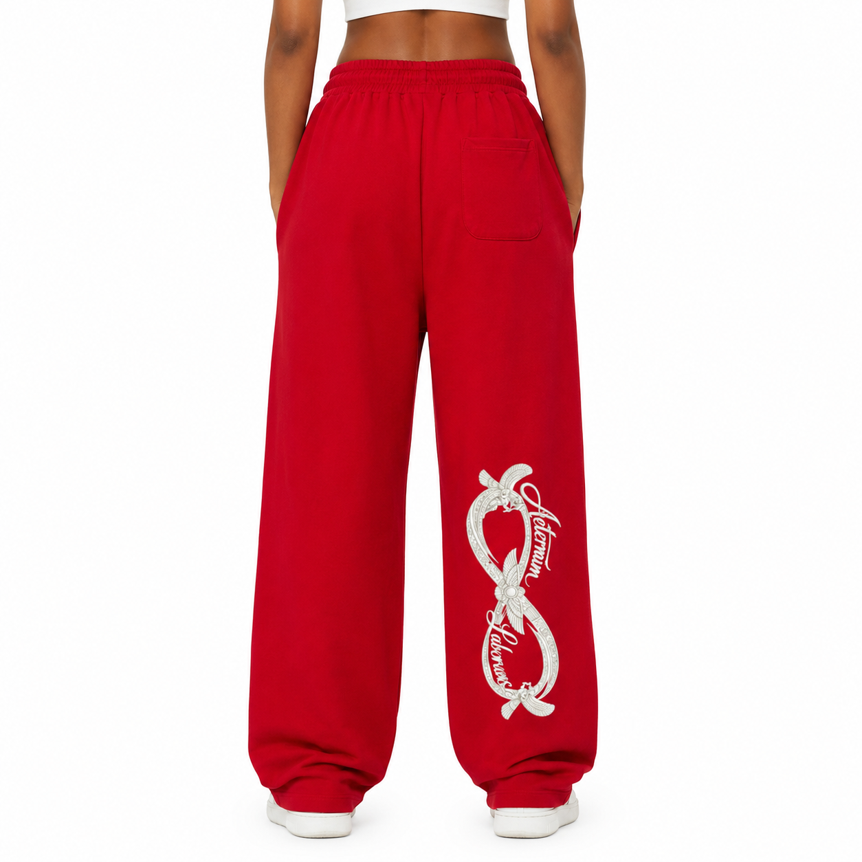 Reflection Striped Straight-Leg Sweatpants