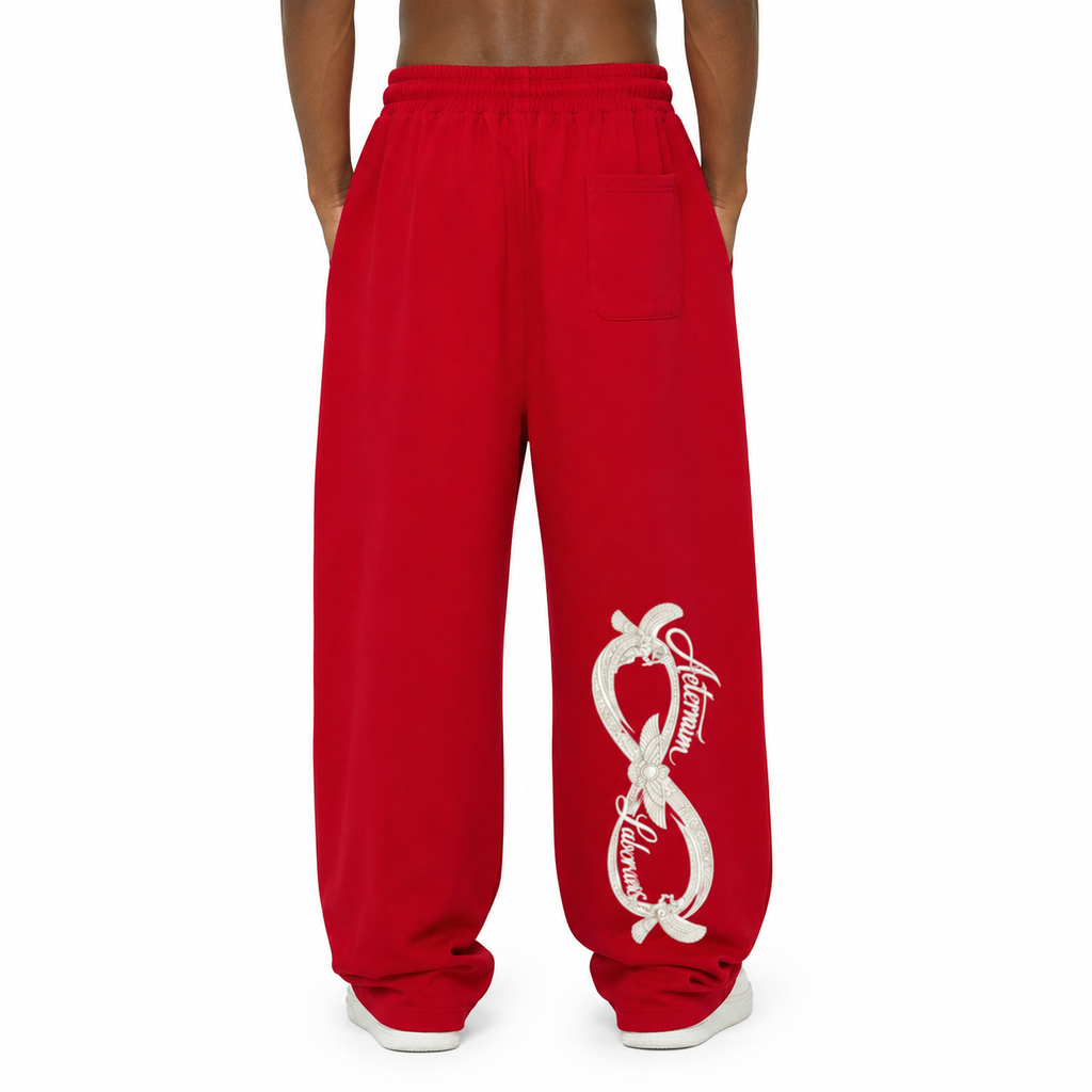 Reflection Striped Straight-Leg Sweatpants
