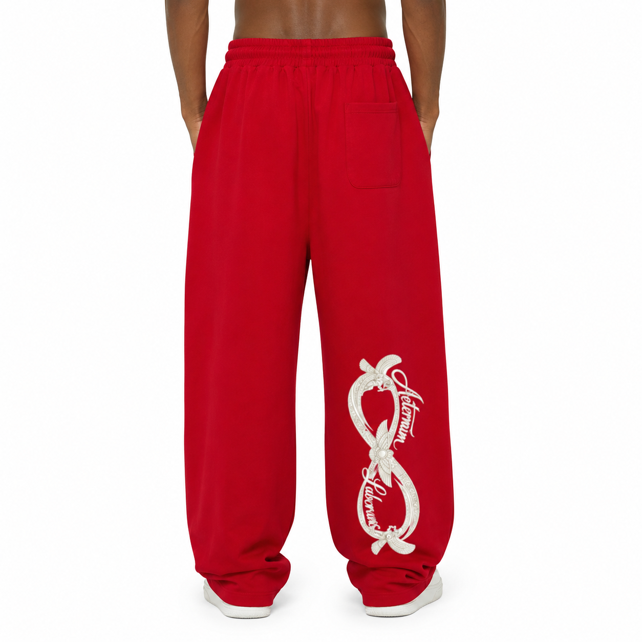 Reflection Striped Straight-Leg Sweatpants
