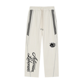 Reflection Striped Straight-Leg Sweatpants